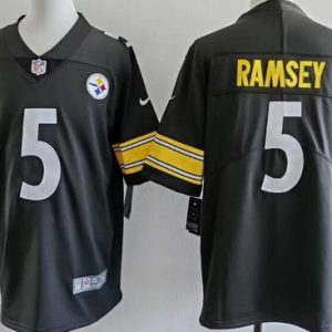 Pittsburgh Steelers #5 Limited Black Vapor Jersey