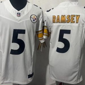 Pittsburgh Steelers #5 Limited White FUSE Vapor Jersey
