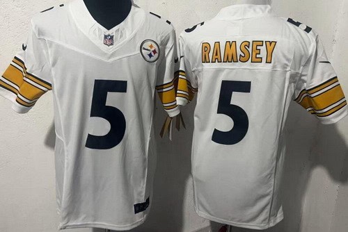 Pittsburgh Steelers #5 Limited White FUSE Vapor Jersey
