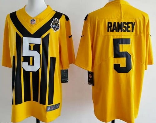 Pittsburgh Steelers #5 Limited Yellow Throwback Vapor Jersey