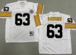 Pittsburgh Steelers #63 Dermontti Dawson White Throwback Jersey