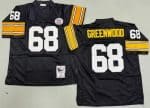 Pittsburgh Steelers #68 LC Greenwood Black 1978 Throwback Jersey