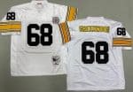 Pittsburgh Steelers #68 LC Greenwood White 1978 Throwback Jersey