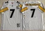 Pittsburgh Steelers #7 Ben Roethlisberger White 2005 Throwback Jersey