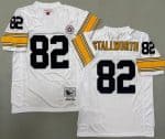 Pittsburgh Steelers #82 John Stallworth White Throwback Jersey
