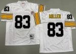Pittsburgh Steelers #83 Heath Miller White Throwback Jersey
