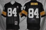 Pittsburgh Steelers #84 Antonio Brown Black Throwback Jersey
