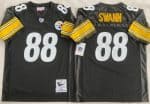 Pittsburgh Steelers #88 Lynn Swann Black 1975 Throwback Jersey