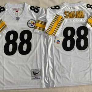 Pittsburgh Steelers #88 Lynn Swann White 1975 Throwback Jersey