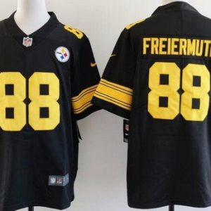 Pittsburgh Steelers #88 Pat Freiermuth Limited Black Throwback Vapor Jersey