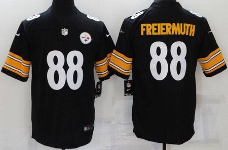 Pittsburgh Steelers #88 Pat Freiermuth Limited Black Vapor Jersey