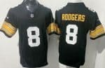 Pittsburgh Steelers #8 Aaron Rodgers Limited Black Alternate FUSE Vapor Jersey