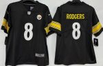 Pittsburgh Steelers #8 Aaron Rodgers Limited Black Vapor Jersey