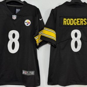 Pittsburgh Steelers #8 Aaron Rodgers Limited Black Vapor Jersey