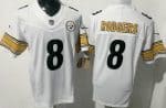 Pittsburgh Steelers #8 Aaron Rodgers Limited White FUSE Vapor Jersey