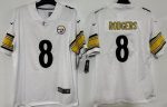 Pittsburgh Steelers #8 Aaron Rodgers Limited White Vapor Jersey