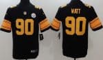 Pittsburgh Steelers #90 TJ Watt Limited Black Rush Jersey