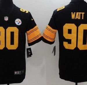 Pittsburgh Steelers #90 TJ Watt Limited Black Rush Jersey