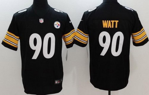 Pittsburgh Steelers #90 TJ Watt Limited Black Vapor Untouchable Jersey