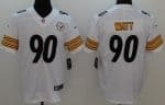 Pittsburgh Steelers #90 TJ Watt Limited White Vapor Untouchable Jersey