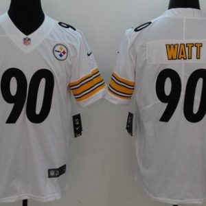 Pittsburgh Steelers #90 TJ Watt Limited White Vapor Untouchable Jersey