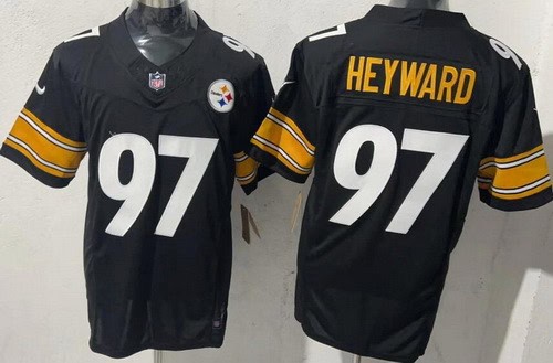 Pittsburgh Steelers #97 Cameron Heyward Limited Black FUSE Vapor Jersey