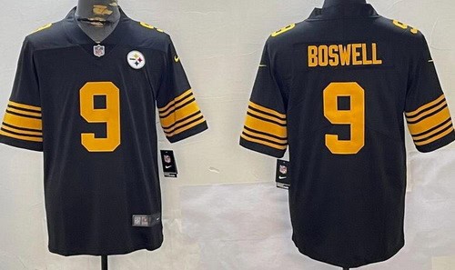 Pittsburgh Steelers #9 Chris Boswell Limited Black Throwback Vapor Jersey