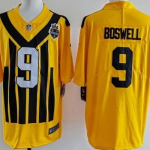 Pittsburgh Steelers #9 Chris Boswell Limited Yellow Throwback Vapor Jersey