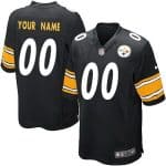 Pittsburgh Steelers Customized Game Black Jersey