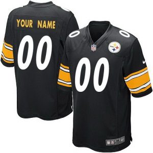 Pittsburgh Steelers Customized Game Black Jersey