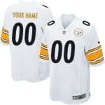 Pittsburgh Steelers Customized Game White Jersey