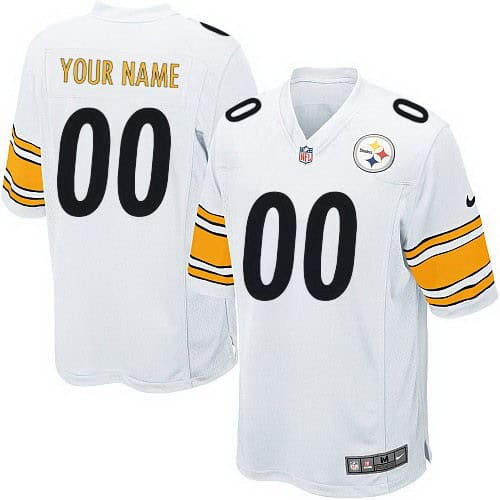 Pittsburgh Steelers Customized Game White Jersey