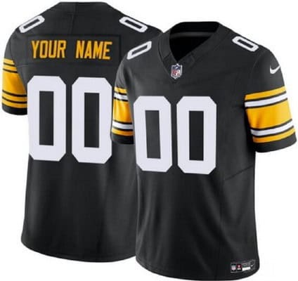 Pittsburgh Steelers Customized Limited Black Alternate FUSE Vapor Jersey