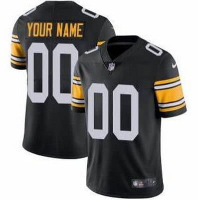 Pittsburgh Steelers Customized Limited Black Alternate Vapor Untouchable Jersey