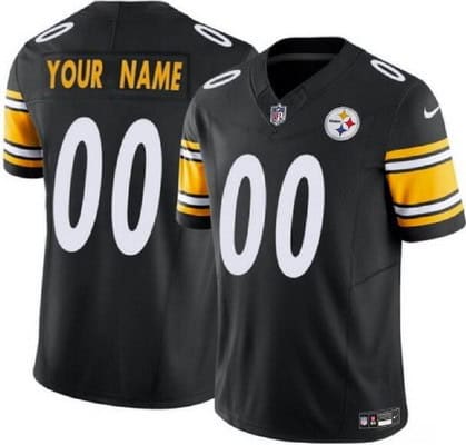 Pittsburgh Steelers Customized Limited Black FUSE Vapor Jersey