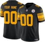 Pittsburgh Steelers Customized Limited Black Throwback FUSE Vapor Jersey