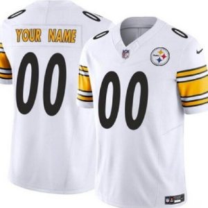 Pittsburgh Steelers Customized Limited White FUSE Vapor Jersey