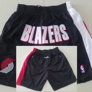 Portland Trail Blazers Black Just Don Swingman Shorts