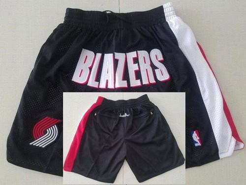 Portland Trail Blazers Black Just Don Swingman Shorts