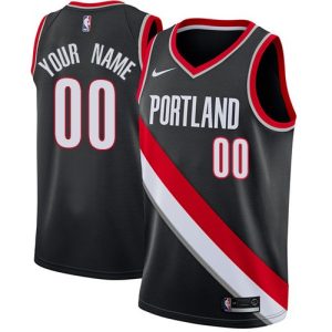 Portland Trail Blazers Customized Black Icon Swingman Nike Jersey