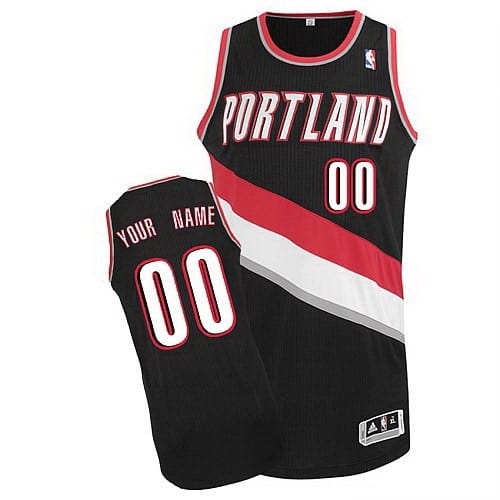 Portland Trail Blazers Customized Black Swingman Adidas Jersey