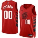 Portland Trail Blazers Customized Red 2022 Statement Icon Swingman Jersey
