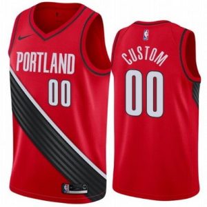 Portland Trail Blazers Customized Red Statement Stitched Swingman Jersey