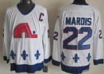 Quebec Nordiques #22 Mario Marois White Throwback Jersey