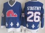 Quebec Nordiques #26 Peter Stastny Blue Throwback Jersey