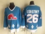 Quebec Nordiques #26 Peter Stastny Light Blue Throwback Jersey