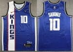 Sacramento Kings #10 Domantas Sabonis Blue 2023 City Icon Sponsor Swingman Jersey