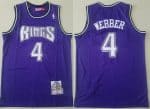 Sacramento Kings #4 Chris Webber Purple 1998 Throwback Swingman Jersey