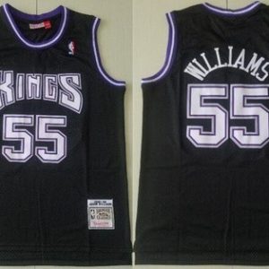 Sacramento Kings #55 Jason Williams Black 1998 Hollywood Classic Swingman Jersey