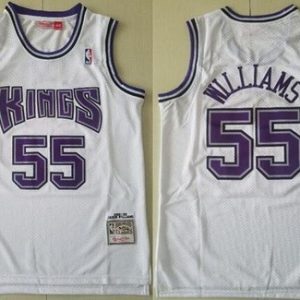 Sacramento Kings #55 Jason Williams White 1998 Hollywood Classic Swingman Jersey